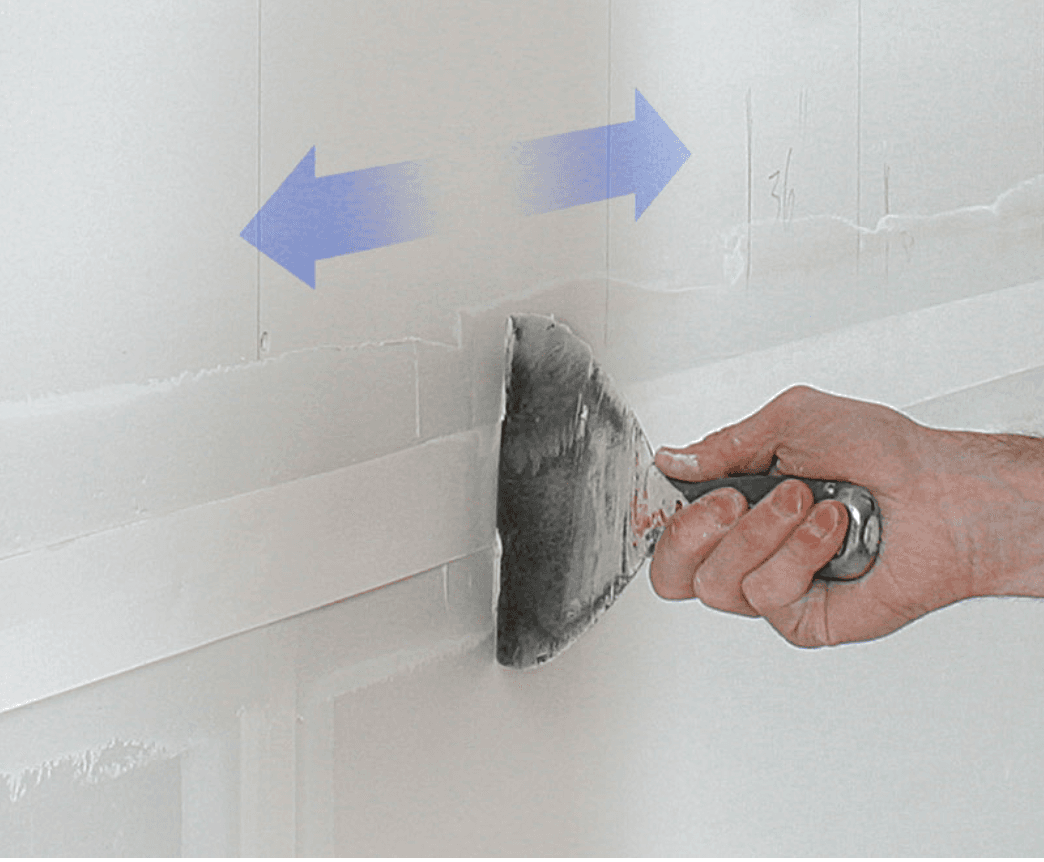 Taping and mudding a drywall seam