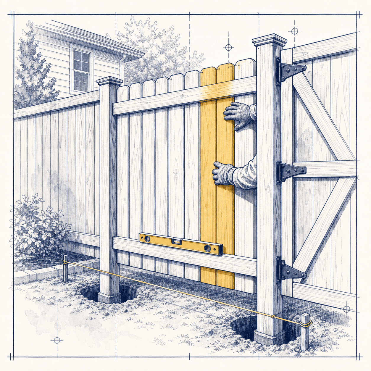 Fencing Services - Wood & Concrete